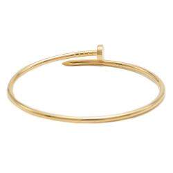 Pre Owned Cartier Juste Un Clou Yellow Gold Small Model Bracelet Size 18