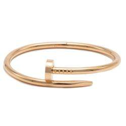 Pre Owned Cartier Juste Un Clou Rose Gold Classic Bracelet Size 16