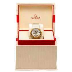 Omega Silver Dial Constellation Steel & Yellow Gold Watch 35MM