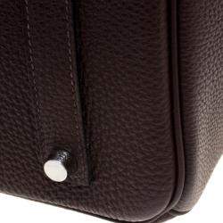 Hermes Cacao Togo Leather Palladium Hardware Birkin 35 Bag