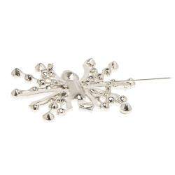 Pre Owned بروش أوسكار دي لارينتا تصميم تجريدي مرصع بالكريستال