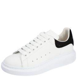 Alexander McQueen White/Black Leather Oversized Sneaker EU 41