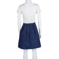 Miu Miu Blue Pleated Skirt M