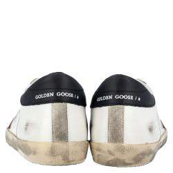 Pre Owned Golden Goose White / Black / Red Leather Superstar Sneakers Size EU 43