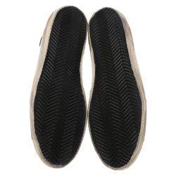 Pre Owned Golden Goose White / Black / Red Leather Superstar Sneakers Size EU 42