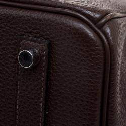 Hermes Cacao Togo Leather Palladium Hardware Birkin 35 Bag