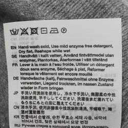 Pre Owned Acne Studios Kids Grey Wool Knit Cardigan 4-6Yrs