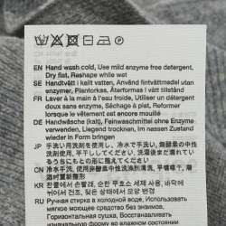 Pre Owned Acne Studios Kids Grey Applique Wool Cardigan 6/8 Y 