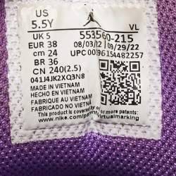 Air Jordans Multicolor Leather Jordan 1 Low Palomino Wild Berry Sneakers Size 38 (GS)
