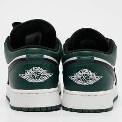 Air Jordans Multicolor Leather Jordan 1 Low Green Toe Sneakers Size 38.5 (GS)