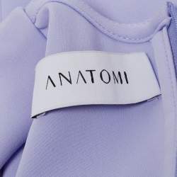 Pre Owned Anatomi Purple Crepe Embellished A-Line Dress 3-4 Yrs