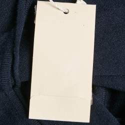 Armani Junior Navy Blue Jersey Button Front Cardigan 2 Yrs