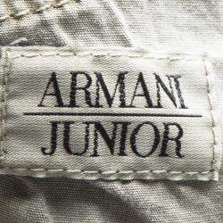 Armani Junior Beige Cold Pigment Overdyed Cotton Cargo Pants 8Yrs