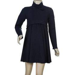 Armani Junior Charcoal Grey Turtleneck Long Sleeve Knit Dress 6 Yrs