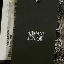 Pre Owned فستان أرماني جونيور فضي جاكار فراشة قصير 16 سنة