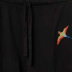 Pre Owned Axel Arigato Kids Black Cotton Bird Embroidered Sweatpants Size 8-10 yrs