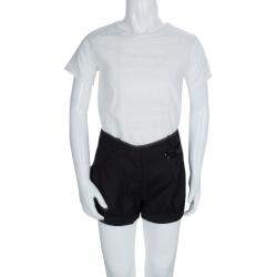 Pre Owned Baby Dior Black Sequinned Bow Detail Shorts 8 Yrs