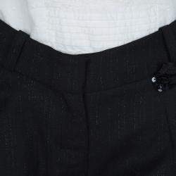 Pre Owned Baby Dior Black Sequinned Bow Detail Shorts 8 Yrs