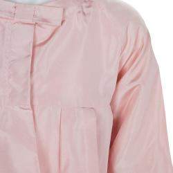 Pre Owned Baby Dior Rose Pink Silk Dress Coat 12 Yrs