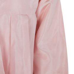 Pre Owned Baby Dior Rose Pink Silk Dress Coat 12 Yrs