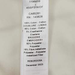 Baby Dior Cream Embroidered Sleeping Bag