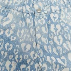 Baby Dior Blue/White Heart Print Cotton Top and Pants Set 9M