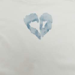 Baby Dior Blue/White Heart Print Cotton Top and Pants Set 9M