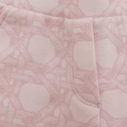 Baby Dior Pink Hexagon Weave Basket Print Cotton Track Set 12M 