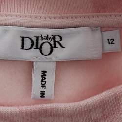 Baby Dior Pink Hexagon Weave Basket Print Cotton Track Set 12M 