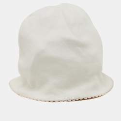 Baby Dior White/Pink Bow Cotton Cap 3-6M