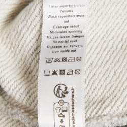 Pre Owned Baby Dior Grey Logo Embroidery Cotton Knit Track Pants 24 M