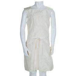 Baby Dior Cream Silk Pocket Detail Sleeveless Dress 10 Yrs