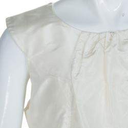Baby Dior Cream Silk Pocket Detail Sleeveless Dress 10 Yrs