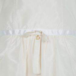 Baby Dior Cream Silk Pocket Detail Sleeveless Dress 10 Yrs