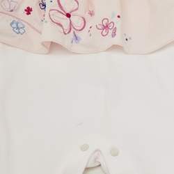 Pre Owned Baby Dior Pink Cotton Pyjama Bodysuit 3M
