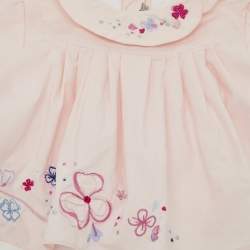 Pre Owned Baby Dior Pink Cotton Pyjama Bodysuit 3M