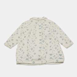 Pre Owned Baby Dior White Cotton A-Line Dress 2-3 Yrs