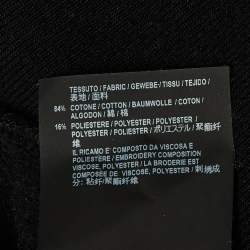 Pre Owned Balenciaga Kids Black Logo Print Cotton Sweatshirt Size 6 Yrs