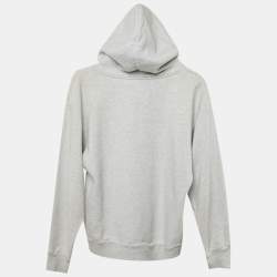 Pre Owned Balenciaga Kids Grey Cotton Hooded Sweatshirt Size 10 Yrs