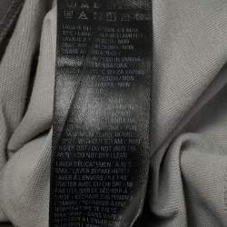 Pre Owned Balenciaga Kids Grey Logo Print Cotton T-Shirt 8Yrs