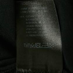 Pre Owned Balenciaga Kids Black Logo Print Cotton Crew Neck T-Shirt 10 Yrs
