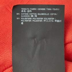 Balenciaga Red Logo Print Cotton Blend Hoodie (8 Yrs)