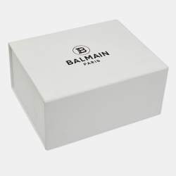 Pre Owned Balmain Kids White Polka Dots Gillter Cotton and Tulle Set 9M