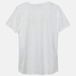 Pre Owned قميص بربطة بالماين للأطفال أبيض بشعار مطرز قطن مقاس 14 سنة