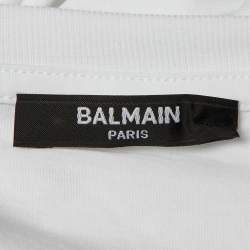 Pre Owned قميص بربطة بالماين للأطفال أبيض بشعار مطرز قطن مقاس 14 سنة