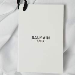 Pre Owned قميص بربطة بالماين للأطفال أبيض بشعار مطرز قطن مقاس 14 سنة