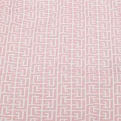 Pre Owned Balmain Kids Pink Monogram Cotton Onesie Set 18M