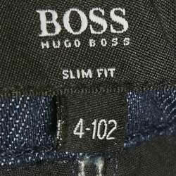 Pre Owned Boss By Hugo Boss Kids Navy Blue Denim Long Leg Jeans 4 Yrs Waist 22"