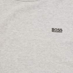 Boss By Hugo Boss Kids Grey Cotton Crew Neck Sweater 10 Yrs