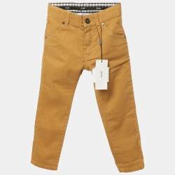 Pre Owned Boss By Hugo Boss Kids Camel Brown Denim Slim Fit Jeans 3 Yrs 18"